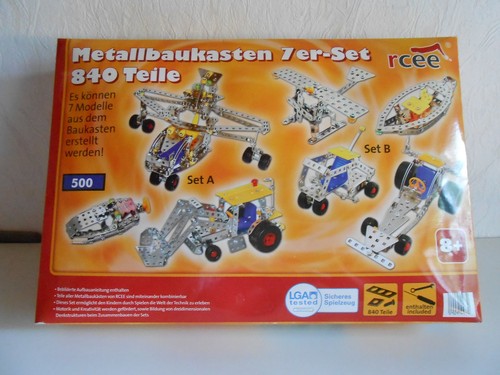 Metallbaukasten 7er set 840 - 7er-set,