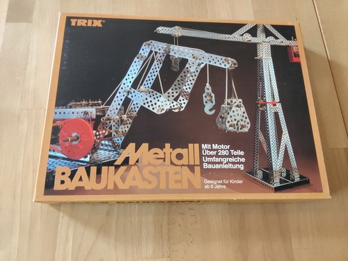 Trix metallbaukasten kran mit - metallbaukasten,